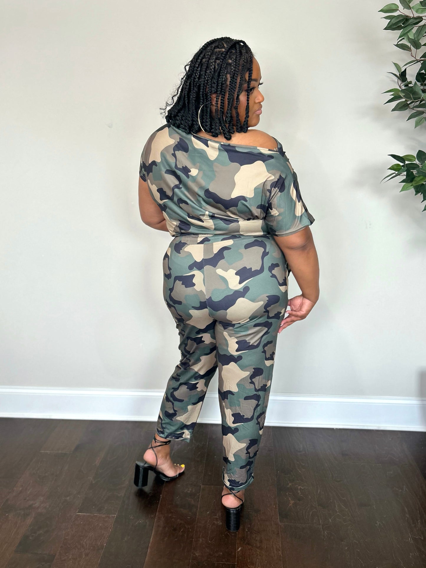 Camo Jumpsuit (Plus)