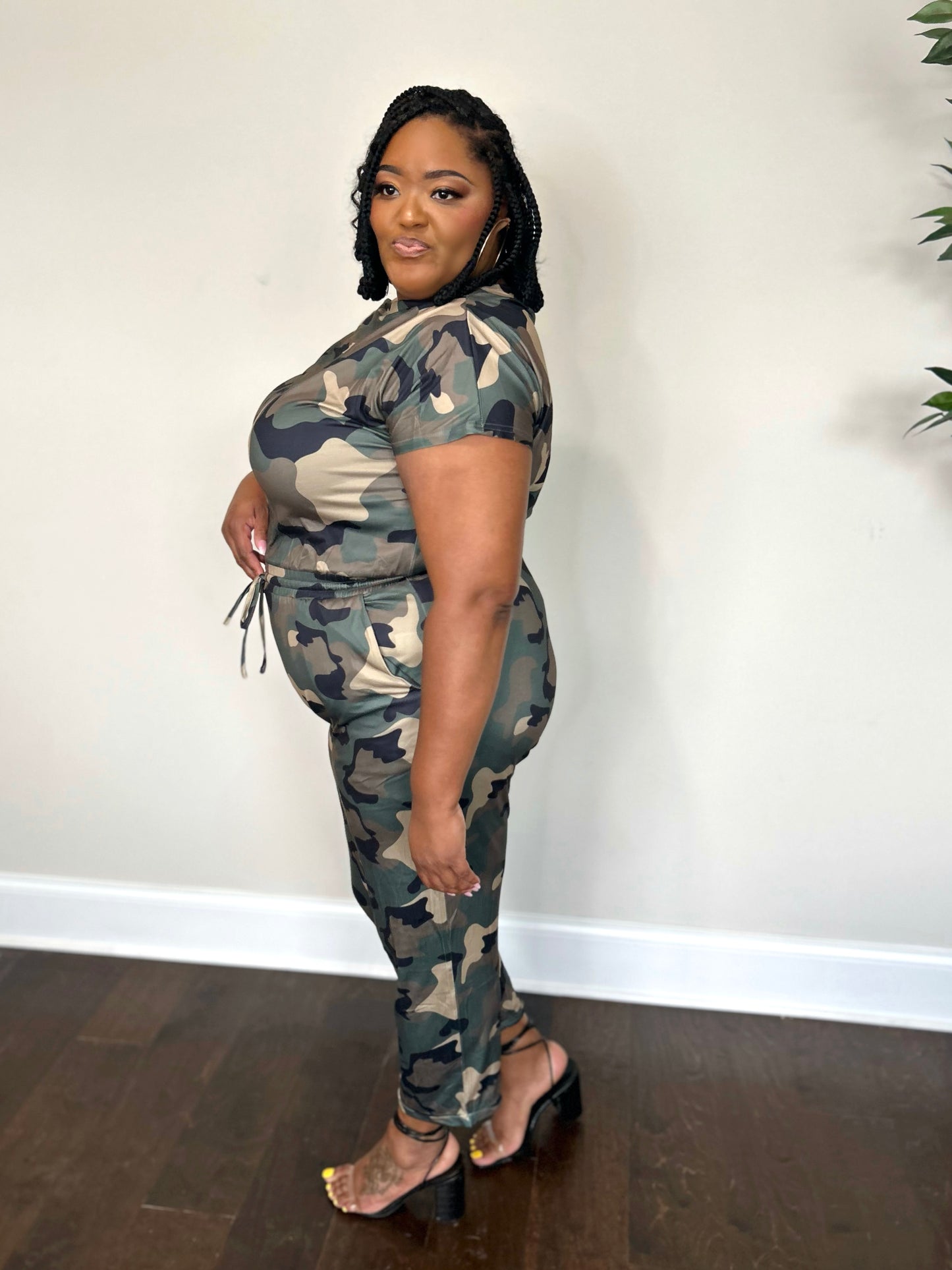 Camo Jumpsuit (Plus)