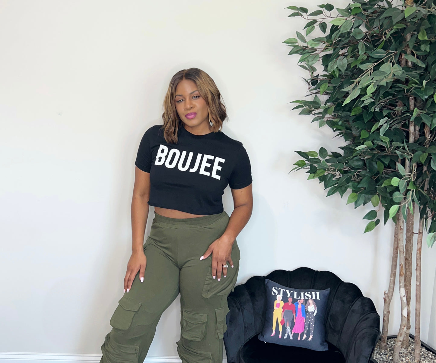 Boujee Crop Tee