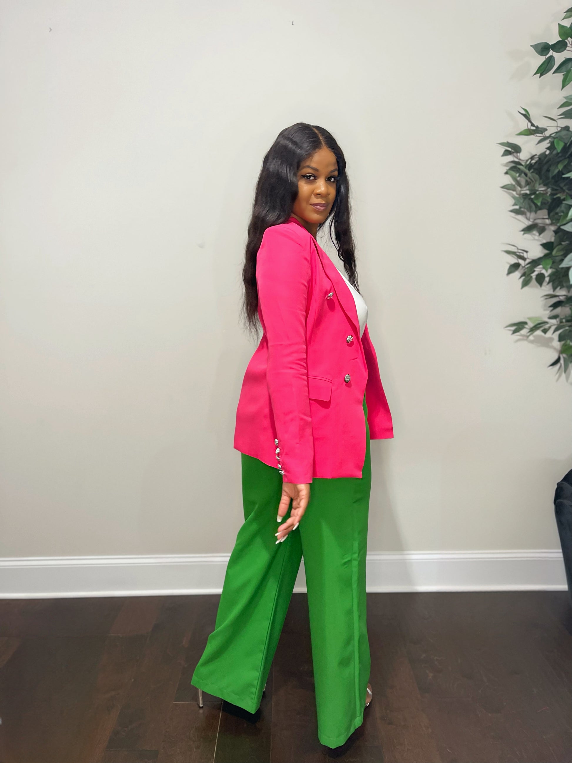 Luxe Pink Blazer – V. Marie Style